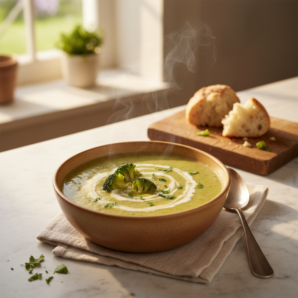 Soup' de Brocoli Simple et Réconfortante