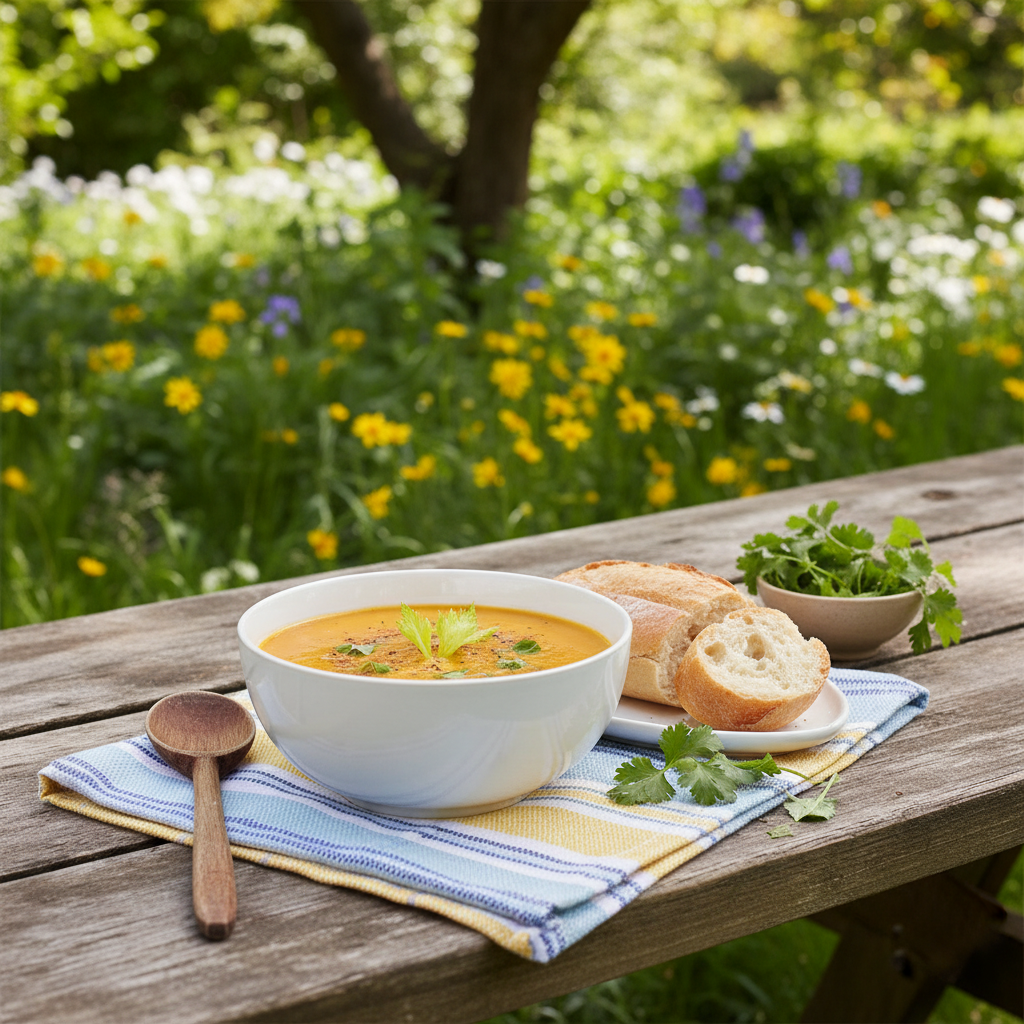 Soupe de Carottes et Céleri au Curry