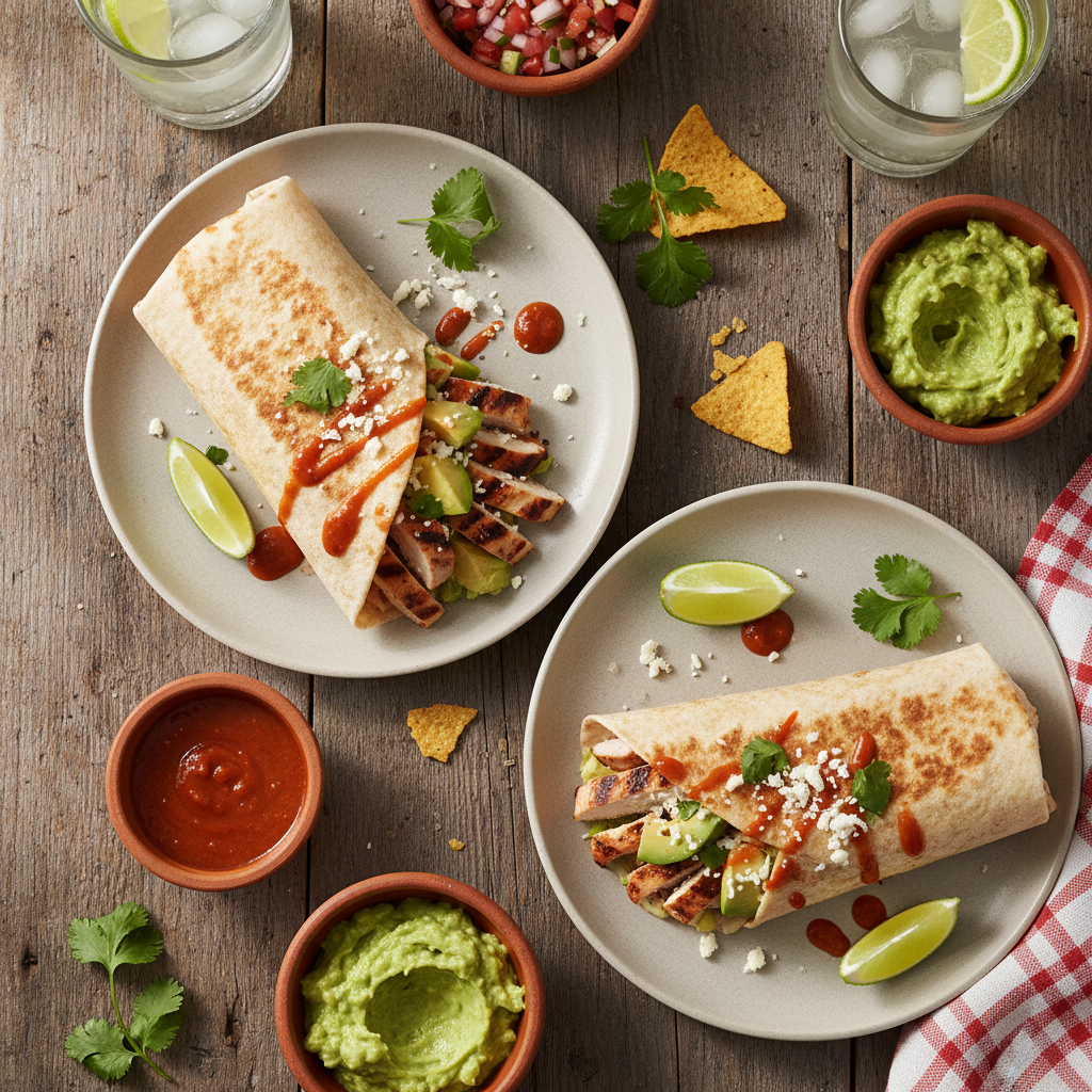 Wrap Mexicain au Poulet Grillé
