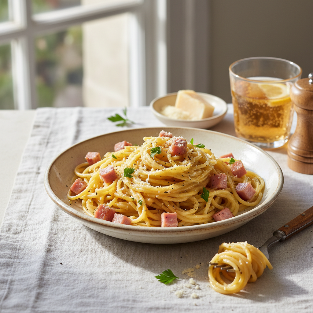 Pâtes Carbonara Simplifiée