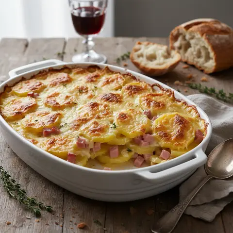 Potato and Ham Gratin