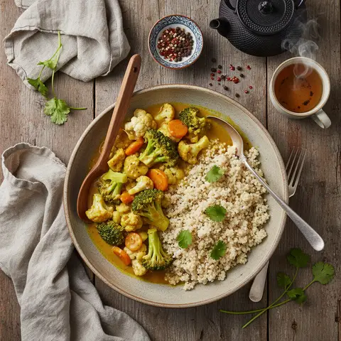 Vegetable Curry with Quinoa