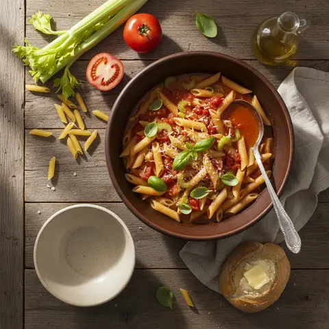 Celery and Penne Soup
