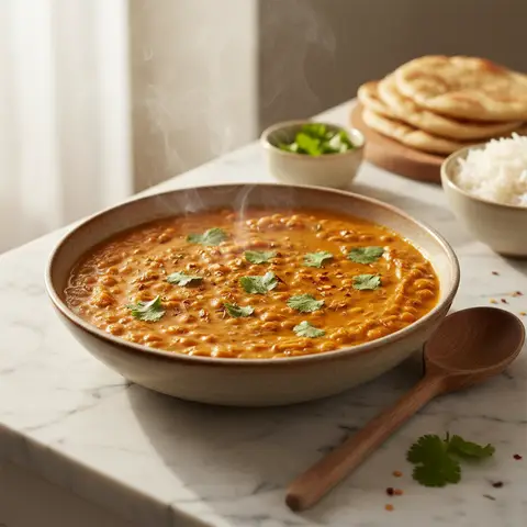 Linsen-Curry mit Kokosmilch