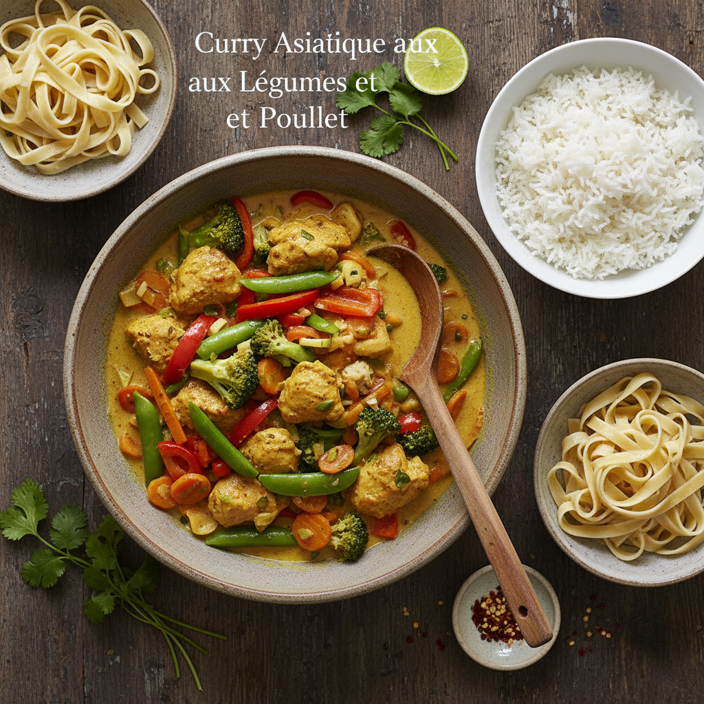 Curry Asiatique aux Légumes et Poulet