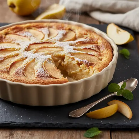 Clafoutis mit Äpfeln und Birnen