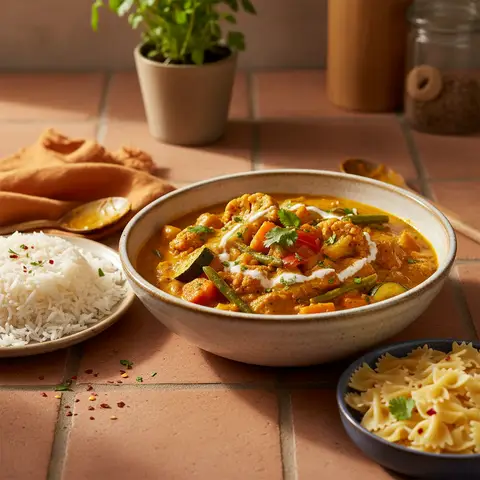 Vegetable Curry with Coconut Cream