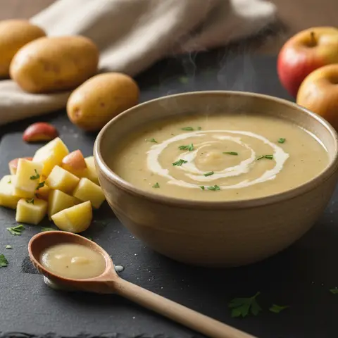 Simple Potato and Apple Soup