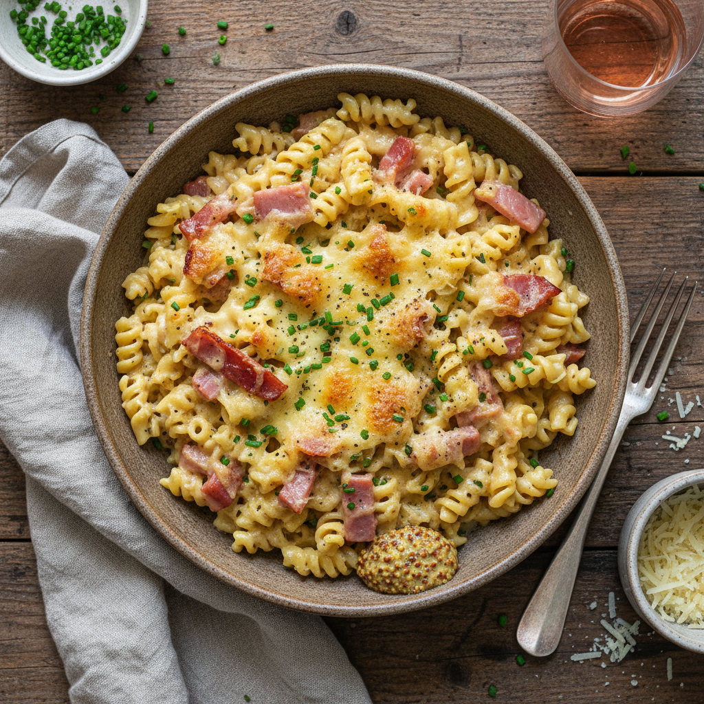 Jambon-Fromage Pâtes à la Crème