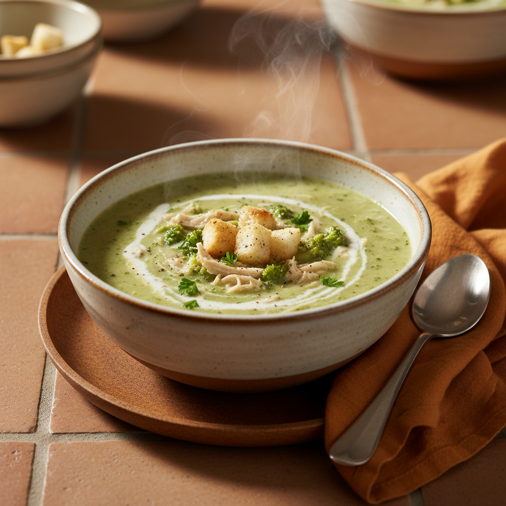 Soupe Veloutée Poulet Brocoli