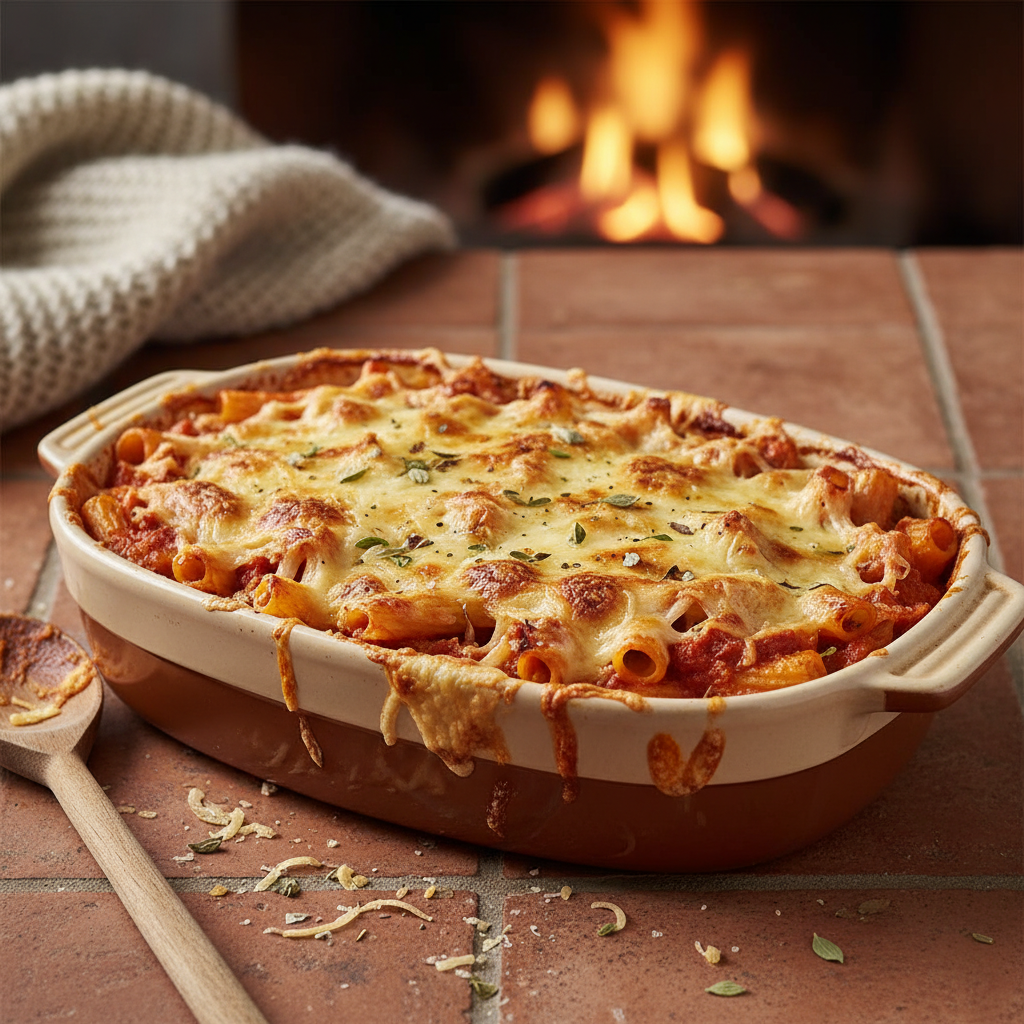 Gratin Pâtes Poulet Tomate