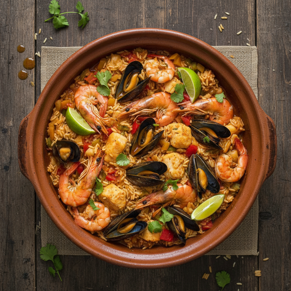 Arroz con Mariscos Cubain