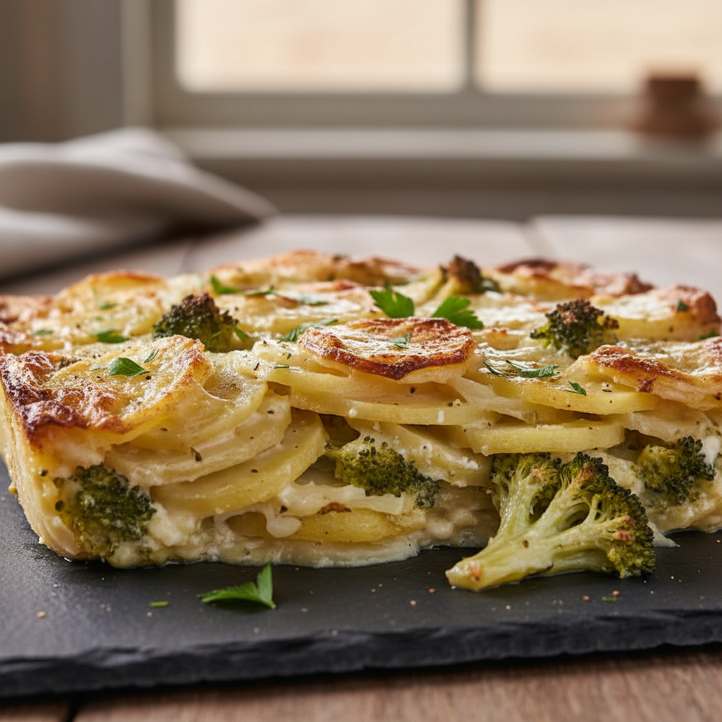 Gratin de Pommes de Terre et Brocoli