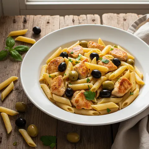 Chicken and Olive Pasta