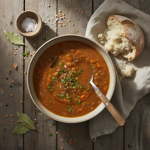 Wärmende Linsensuppe
