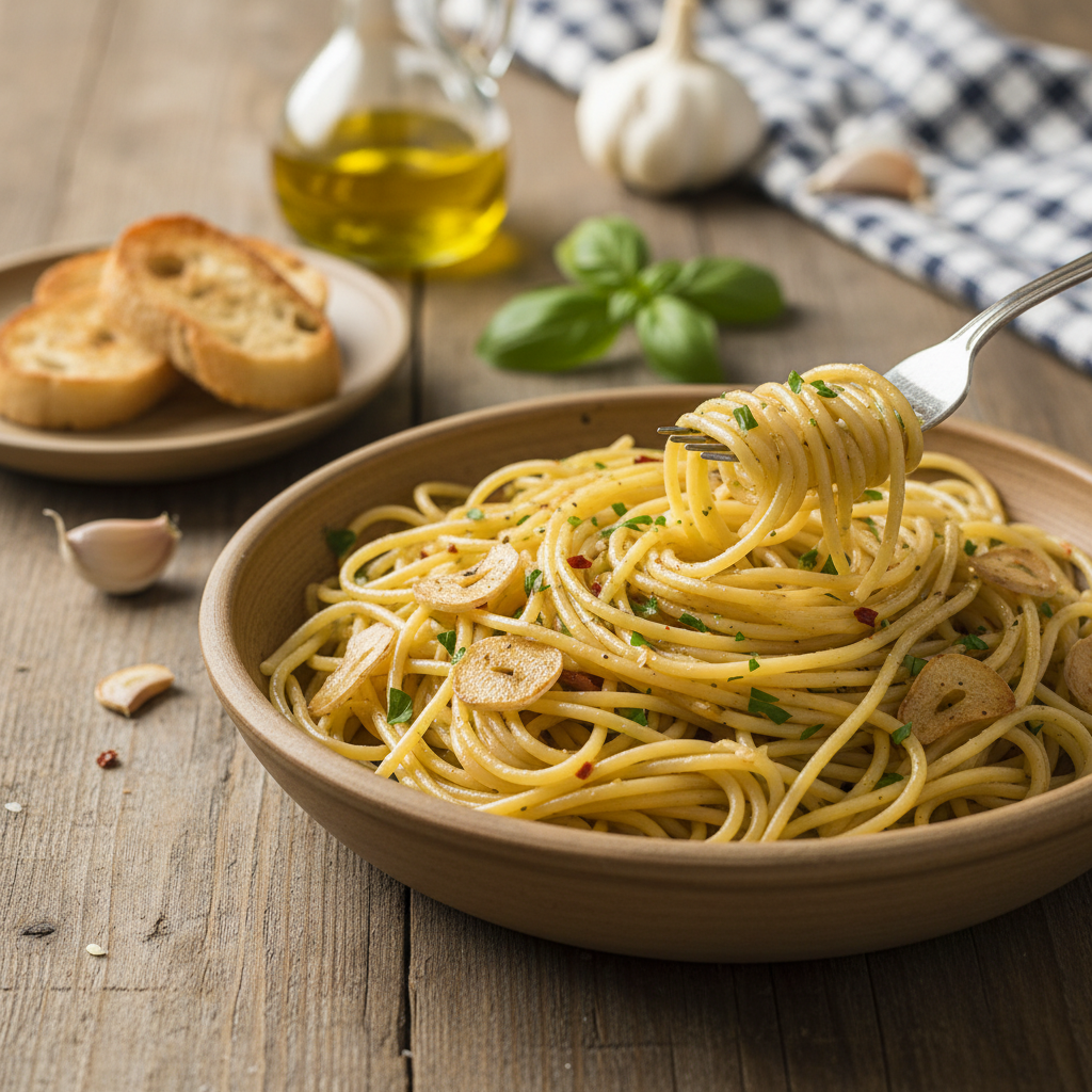 Spaghettis aglio e olio