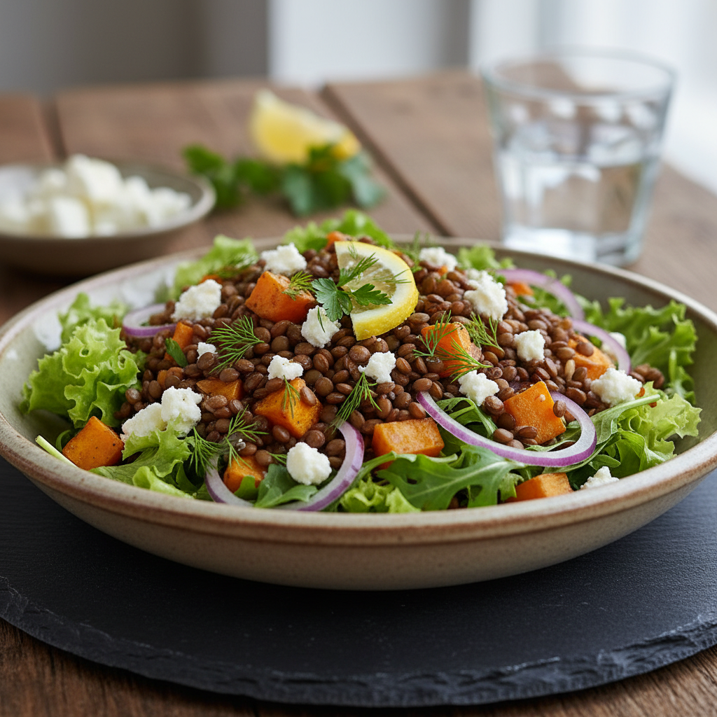 Salade Composée aux Lentilles