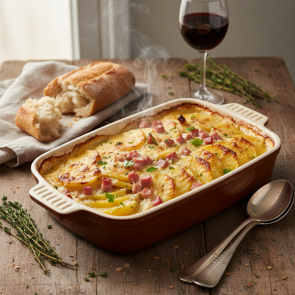 Gratin de Pommes de Terre et Jambon