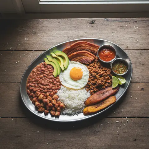 Bandeja Paisa Kolumbianisch