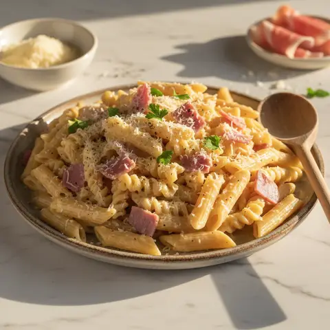 Ham and Parmesan Pasta