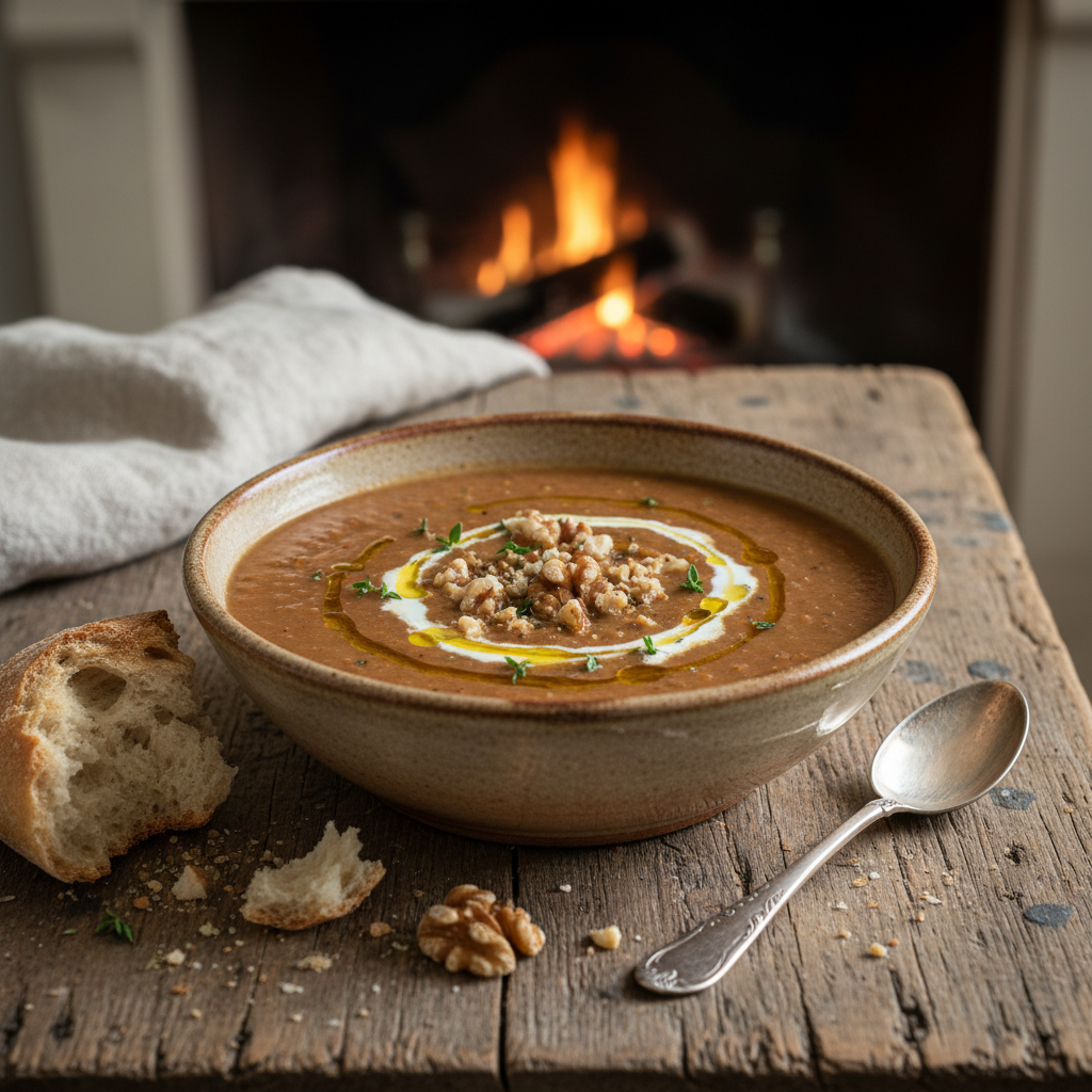 Velouté de Lentilles aux Noix