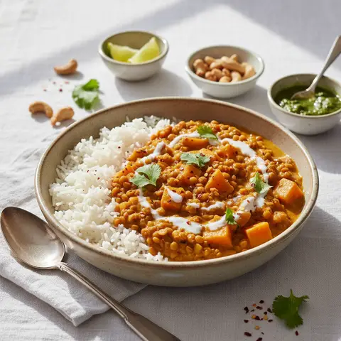 Asiatisches Linsencurry