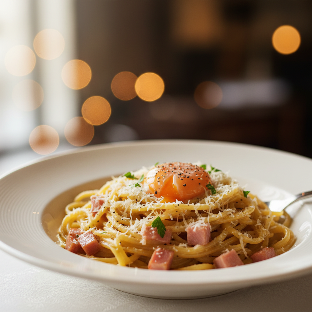 Pâtes à la Carbonara simplifiée