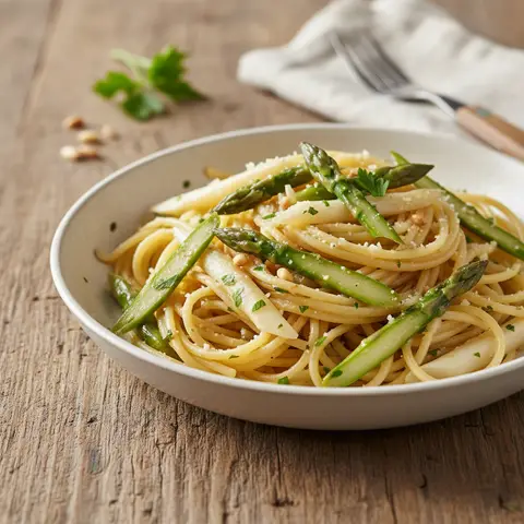 Pasta mit Spargel und Butter