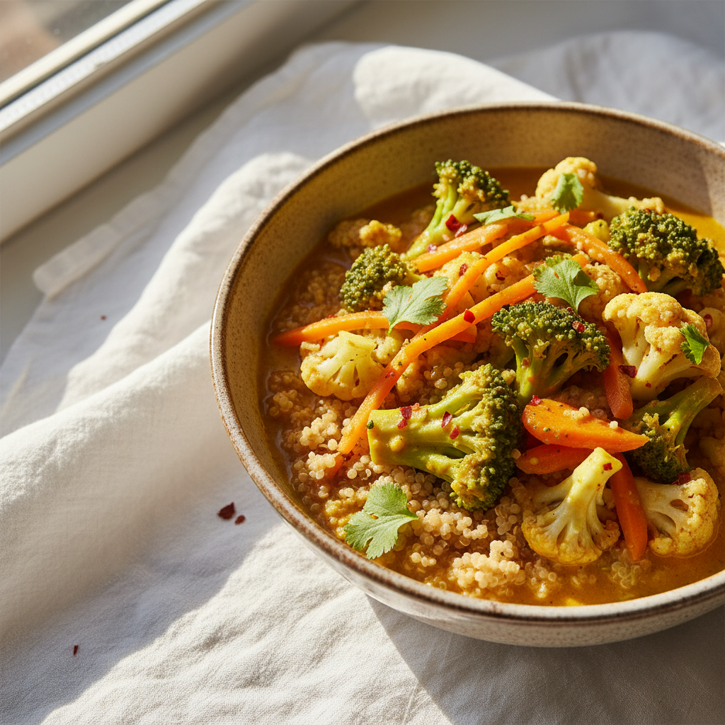 Curry Asiatique Légumes et Quinoa