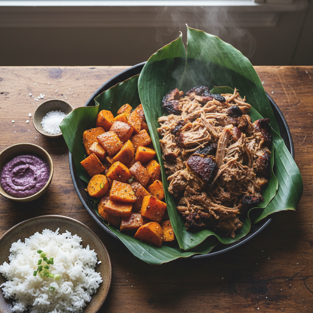 Kalua Pork avec Patates Douces