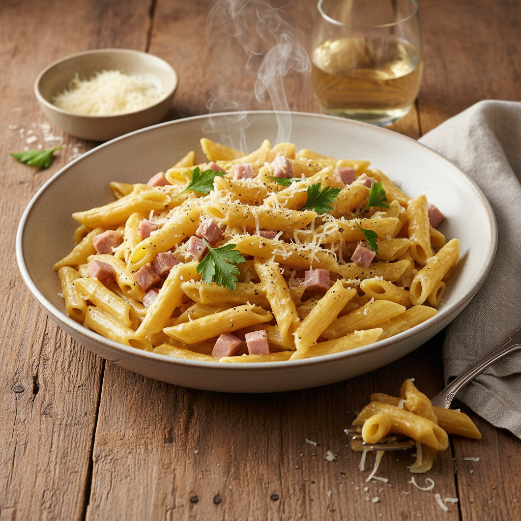 Penne alla Carbonara Végétarienne