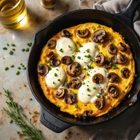 Frittata champignon & mozzarella