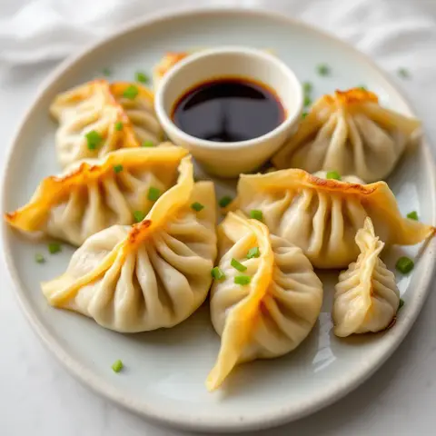 Jiaozi aux Crevettes et Ciboulette