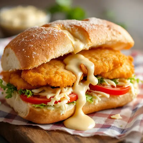 Po’ Boy au Poisson Cajun Pané