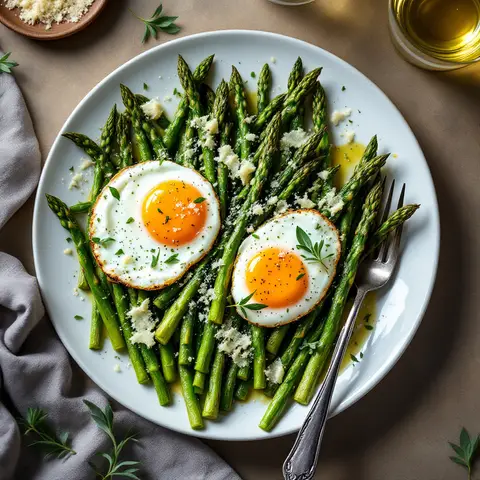 Poêlée asperge & aillet