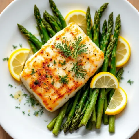 Poisson blanc & asperge