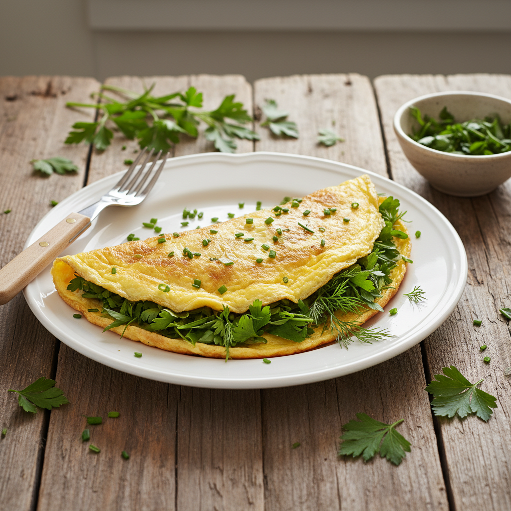 Omelette aux fines herbes