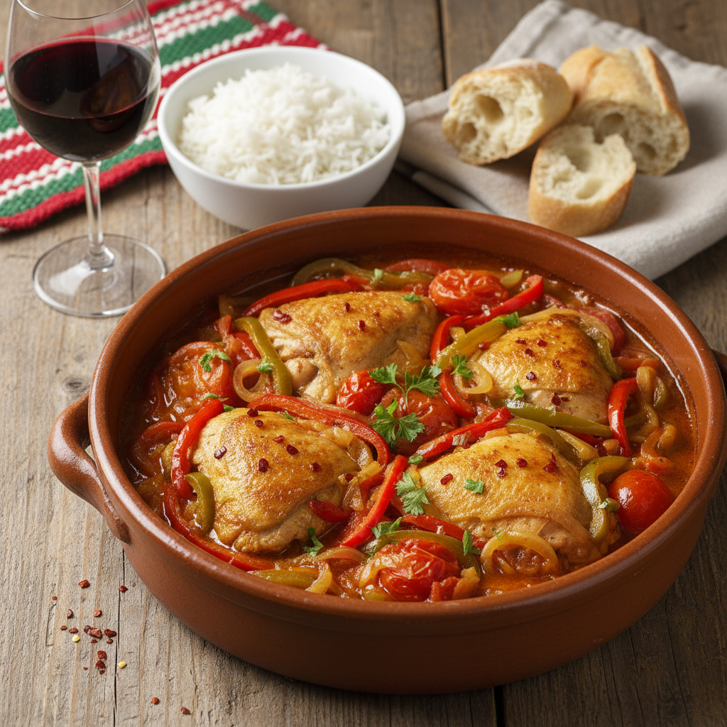 Poulet basquaise