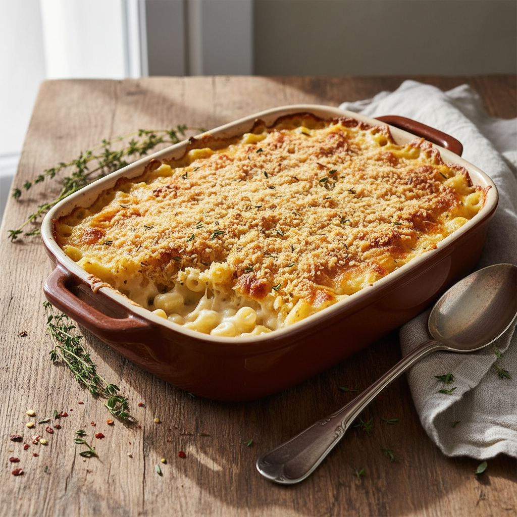 Gratin de pates au fromage