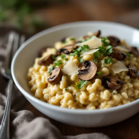 Risotto aux cèpes et parmesan