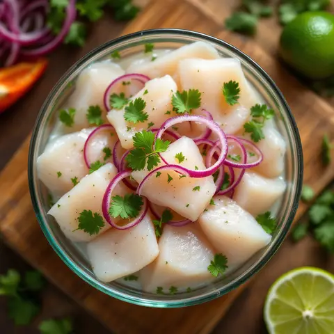 Salade de Poisson Cru au Lait de Coco (Escabeche de Poisson)