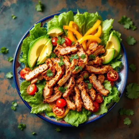 Salade Mexicaine au Poulet Épicé et Avocat