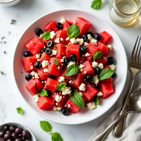 Salade pastèque & feta