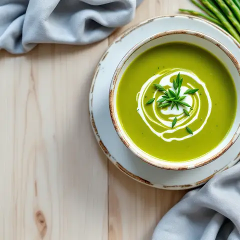 Soupe asperge & ciboulette