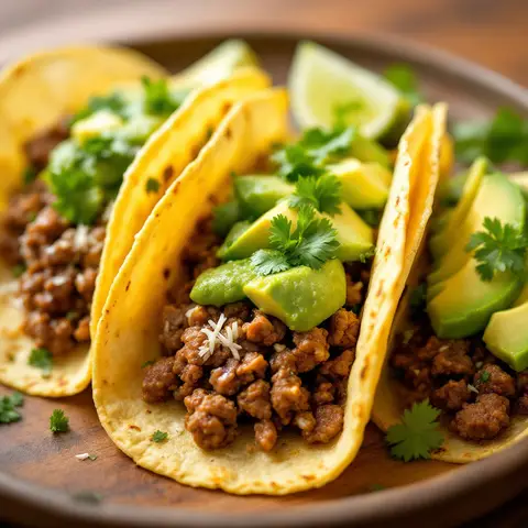 Tacos au Bœuf et Salsa Verde