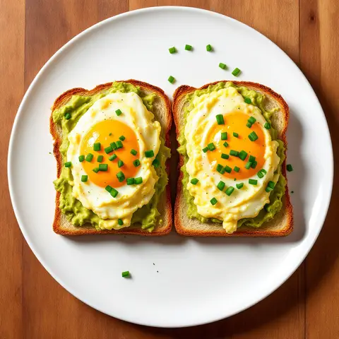 Tartine avocat & œuf brouillé