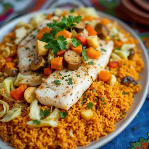 Thiéboudienne (Riz au Poisson Sénégalais)
